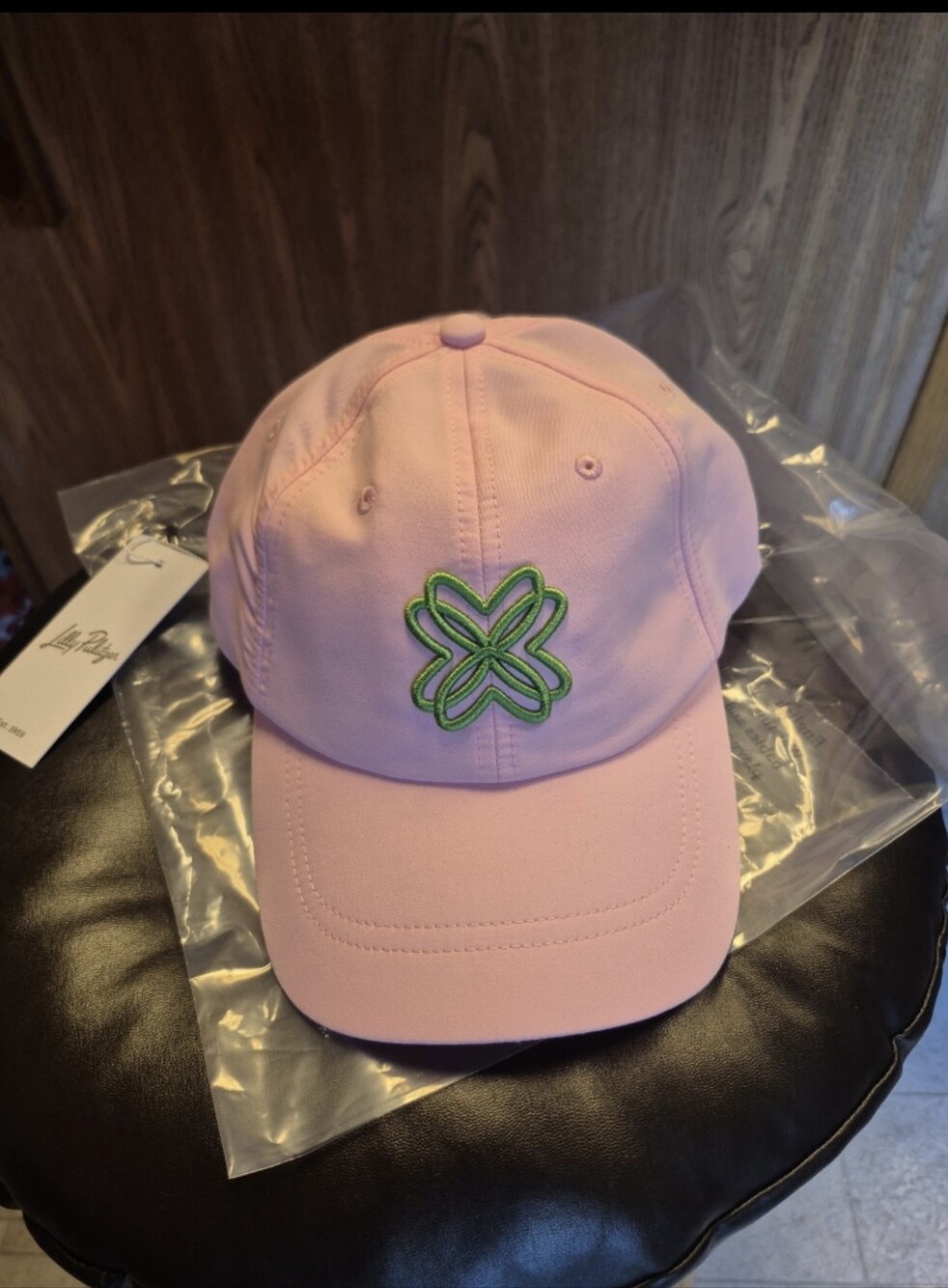 Lilly Pulitzer Shell Pink Logo Run Around Hat